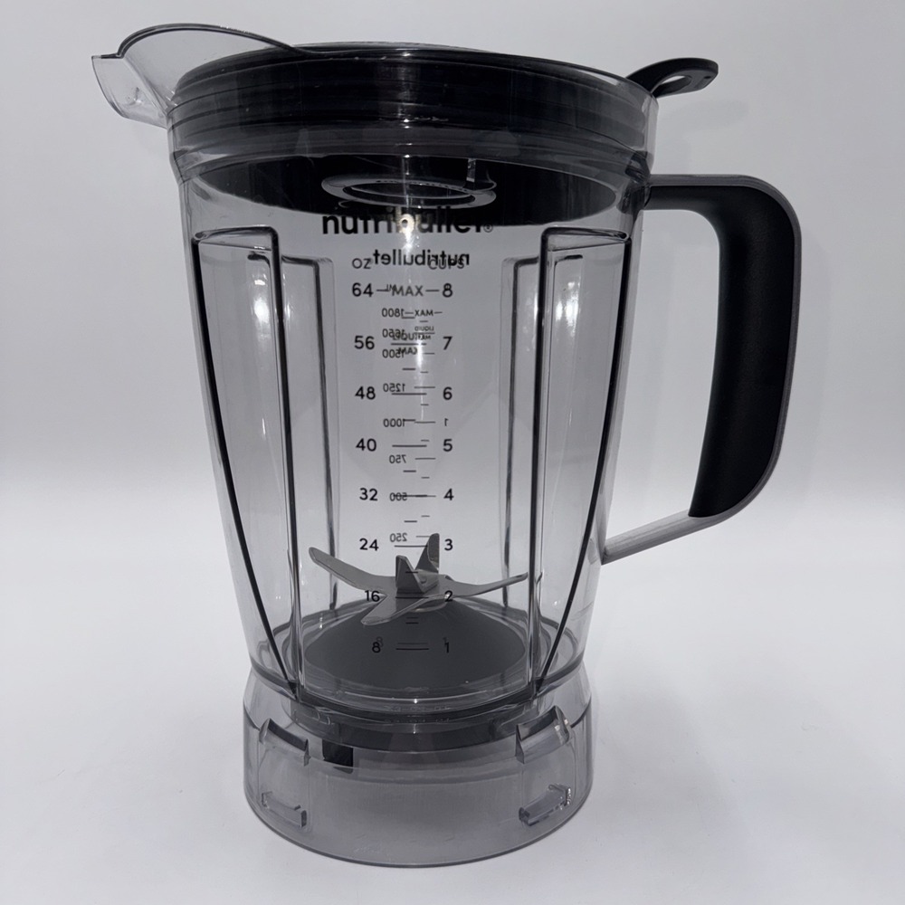 Genuine Oem Replacement 64oz 8 Cup Pitcher W/Lid For Nutribullet Blender NBC-12A